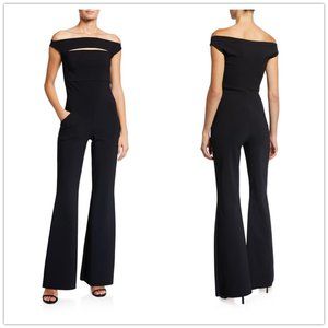 CHIARA BONI Rebecca Slash-Neck Jumpsuit
